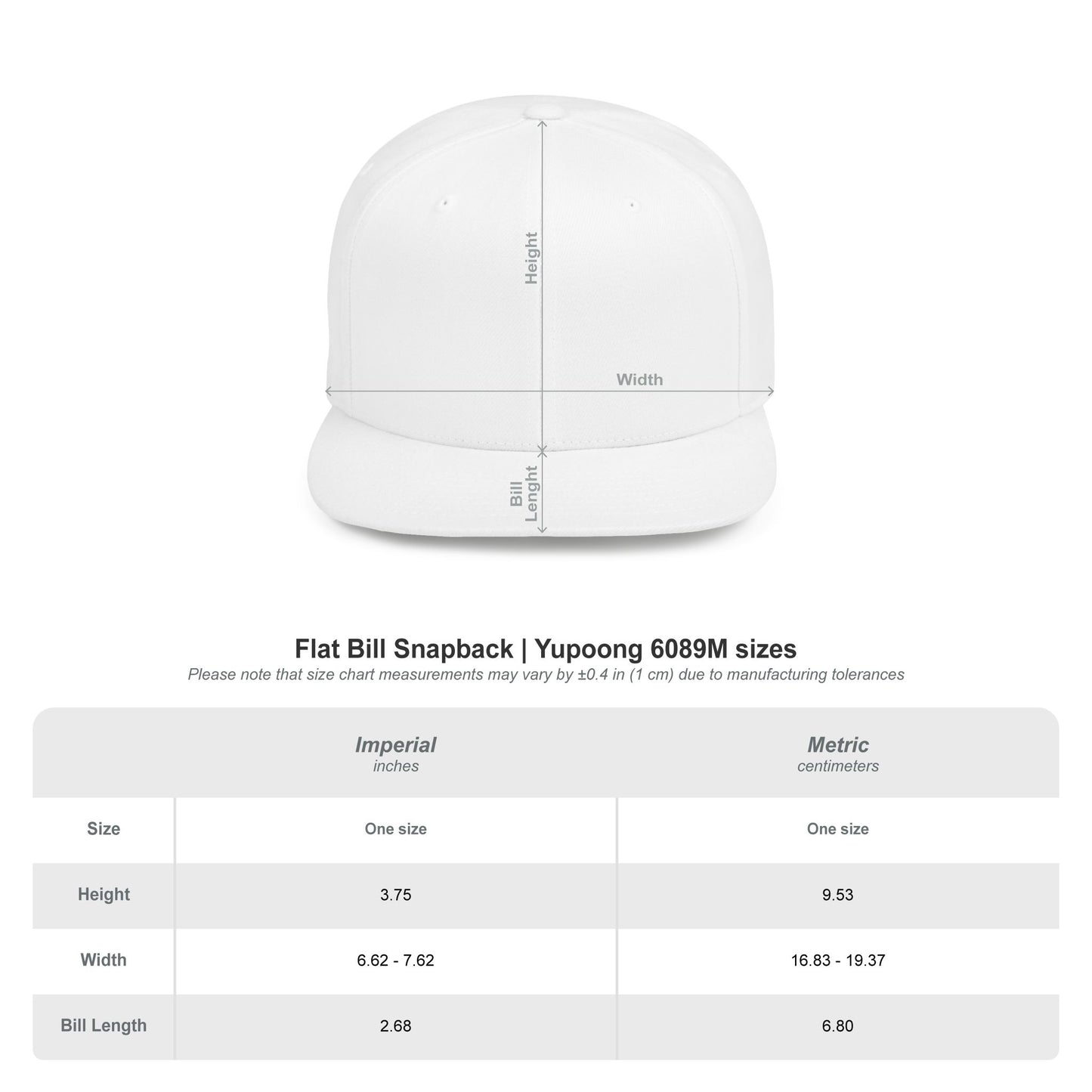 Rack Monkey Embroidered Logo Streetwear Cap -Flat Bill Snapback Hat