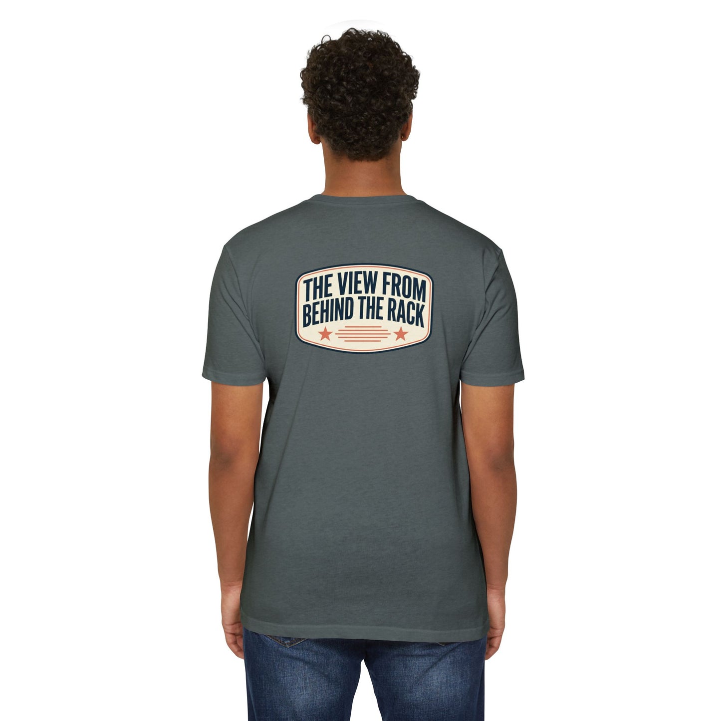 Behind The Rack T‑Shirt — Vintage Racing Crew Tee