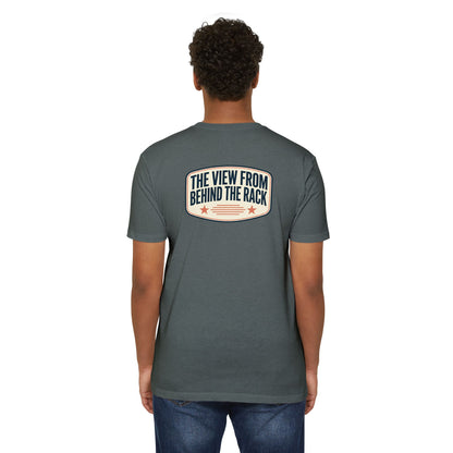 Behind The Rack T‑Shirt — Vintage Racing Crew Tee