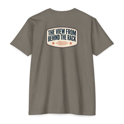 Behind The Rack T‑Shirt — Vintage Racing Crew Tee