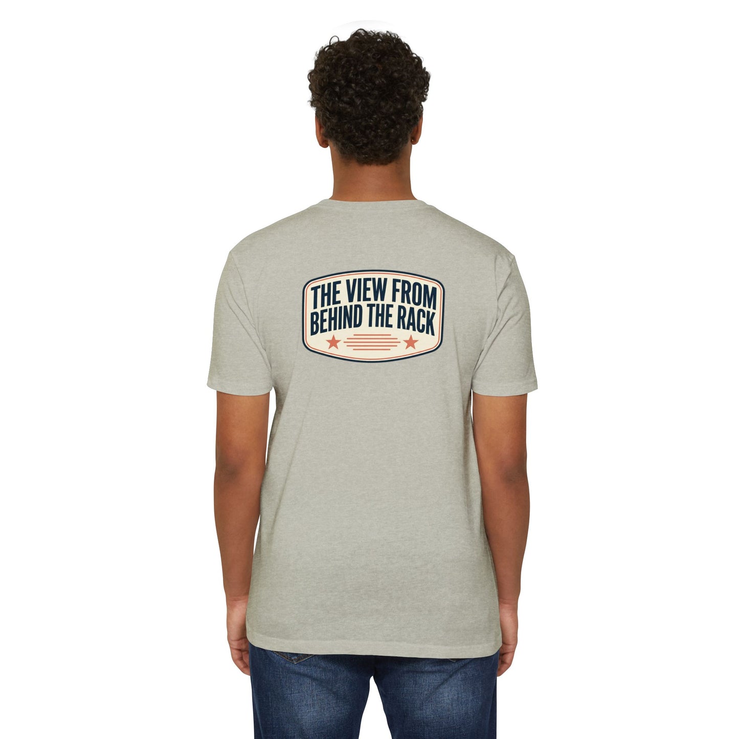 Behind The Rack T‑Shirt — Vintage Racing Crew Tee