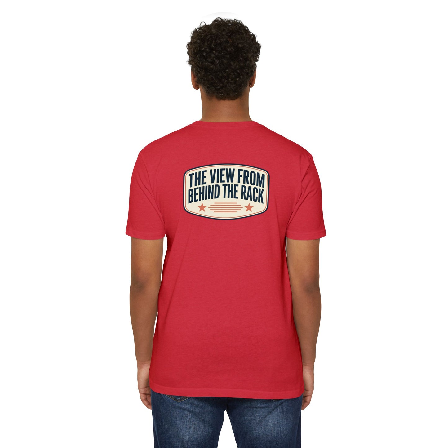 Behind The Rack T‑Shirt — Vintage Racing Crew Tee