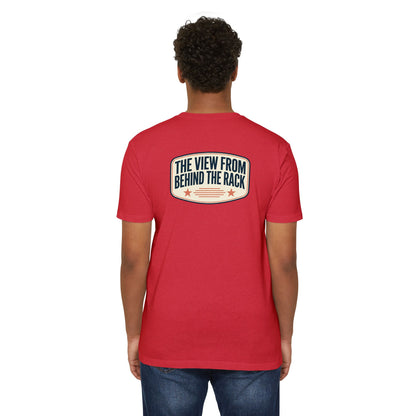 Behind The Rack T‑Shirt — Vintage Racing Crew Tee