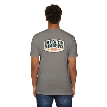 Behind The Rack T‑Shirt — Vintage Racing Crew Tee