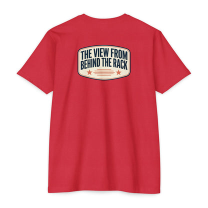 Behind The Rack T‑Shirt — Vintage Racing Crew Tee