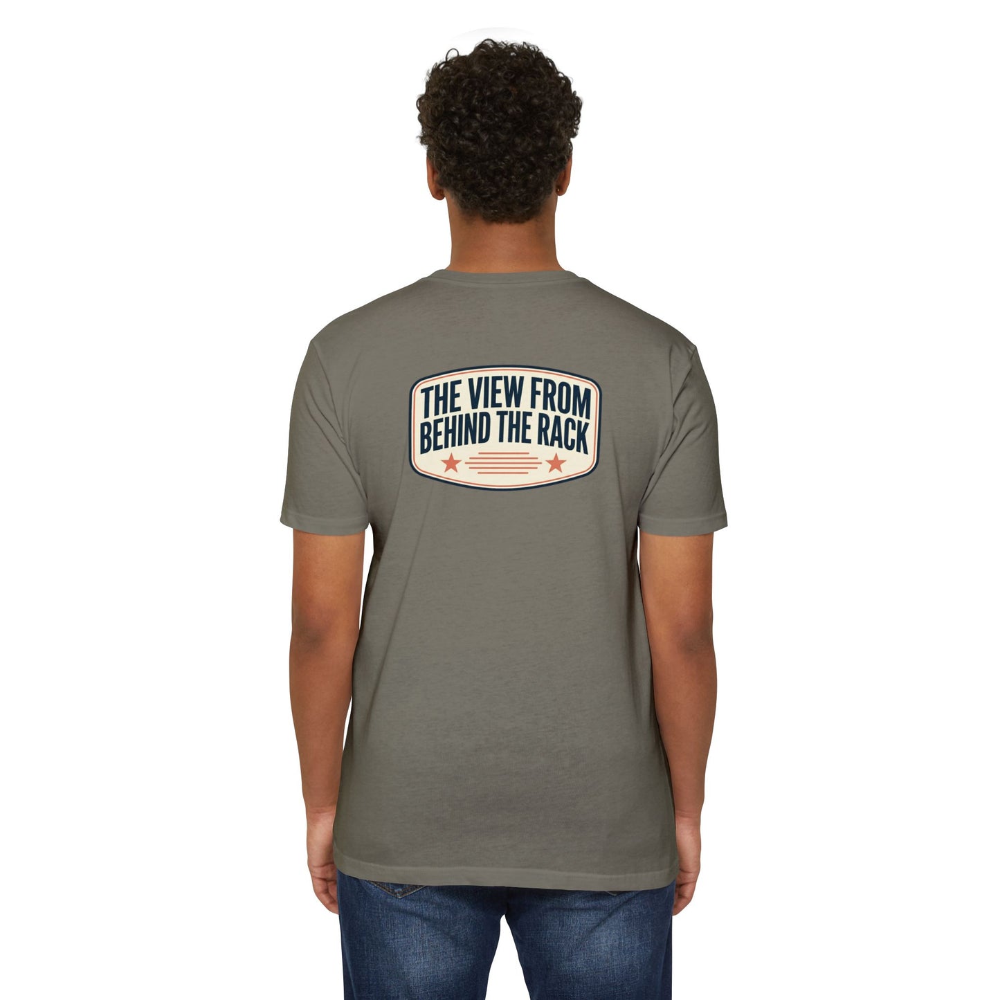 Behind The Rack T‑Shirt — Vintage Racing Crew Tee