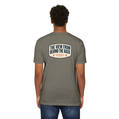 Behind The Rack T‑Shirt — Vintage Racing Crew Tee