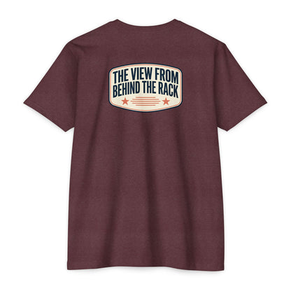 Behind The Rack T‑Shirt — Vintage Racing Crew Tee