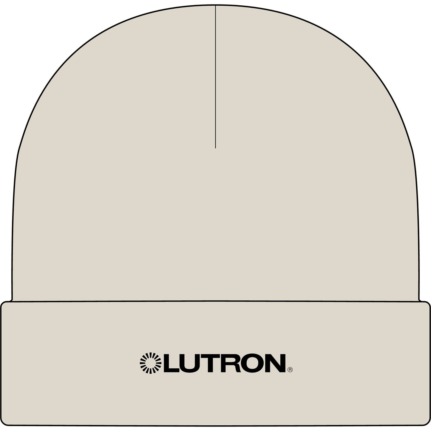 Lutron Logo Cuff Beanie — Branded Knit Winter Hat