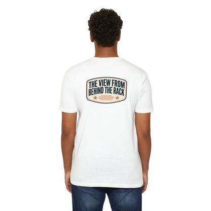 Behind The Rack T‑Shirt — Vintage Racing Crew Tee