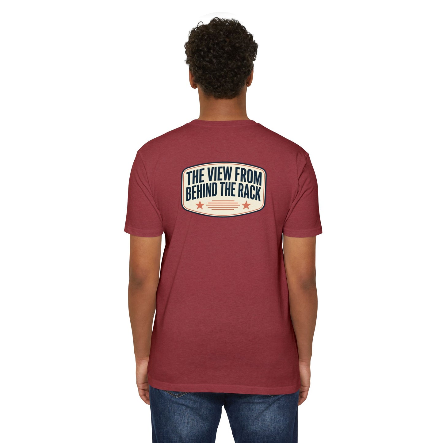 Behind The Rack T‑Shirt — Vintage Racing Crew Tee