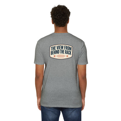 Behind The Rack T‑Shirt — Vintage Racing Crew Tee