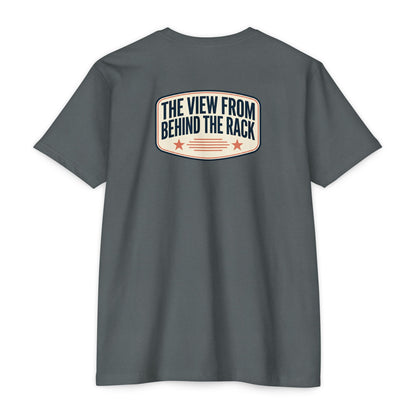 Behind The Rack T‑Shirt — Vintage Racing Crew Tee